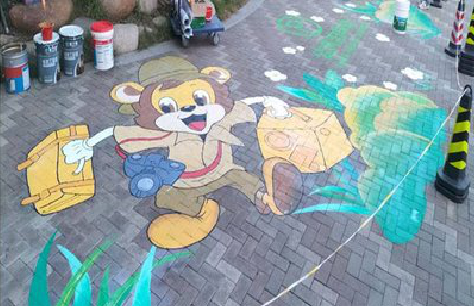 怀远夏季画地面彩绘会遇到的问题