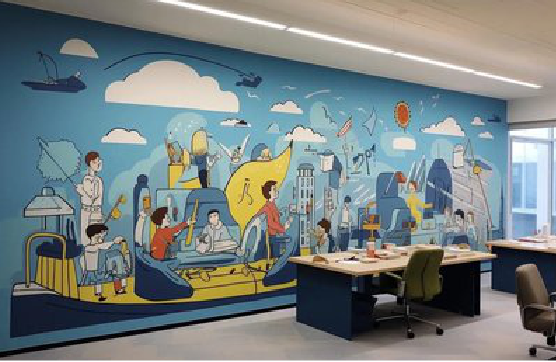 怀远办公室墙绘的特点。