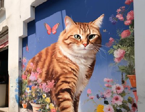 怀远自己绘制有个性的手绘墙