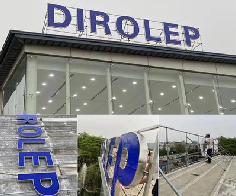 怀远楼顶发光字安装的注意事项。